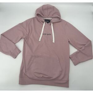 BLIND ROOSTER Hoodie‎ Pullover Sweatshirt Size L Pink/ Gray Roses Men /Ladies